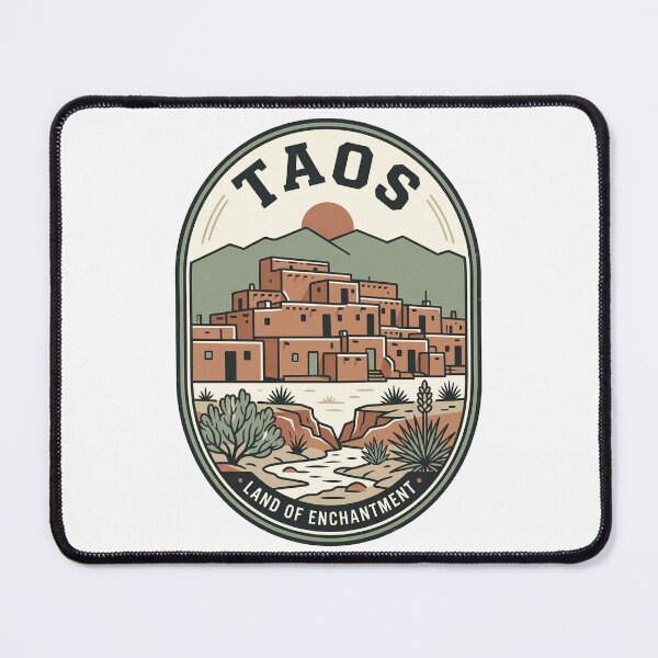 Item preview, Vintage Taos New Mexico Pueblo Desert Landscape designed and sold by k3rstman1.