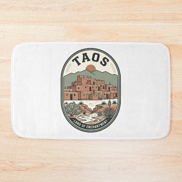 Item preview, Vintage Taos New Mexico Pueblo Desert Landscape designed and sold by k3rstman1.