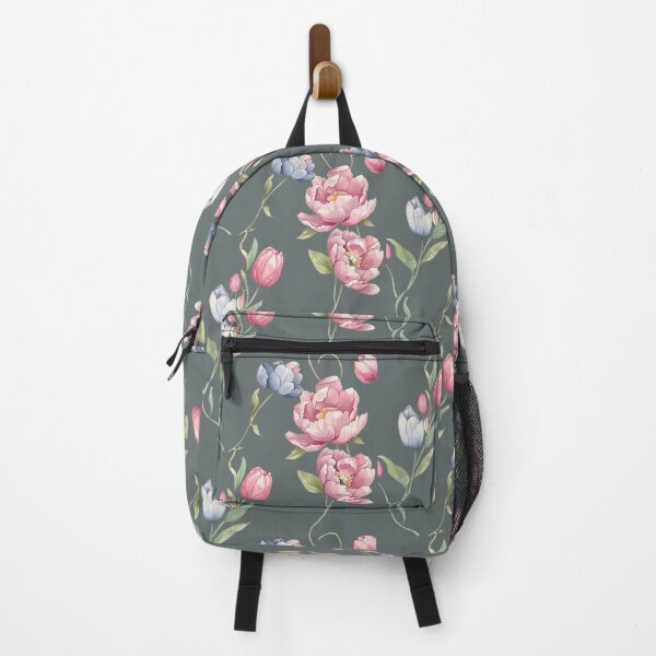 Item preview, Peony Tulip Watercolor Floral Pattern PNG designed and sold by MegaNovaArt.