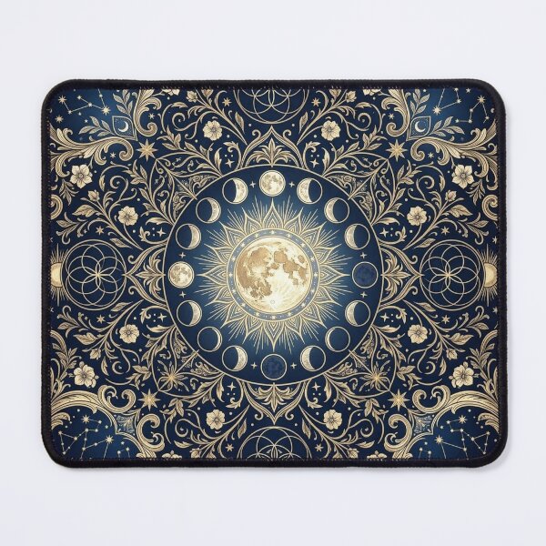 Item preview, moon phases - night cozy fantasy moon symmetry designed and sold by Kate1art.