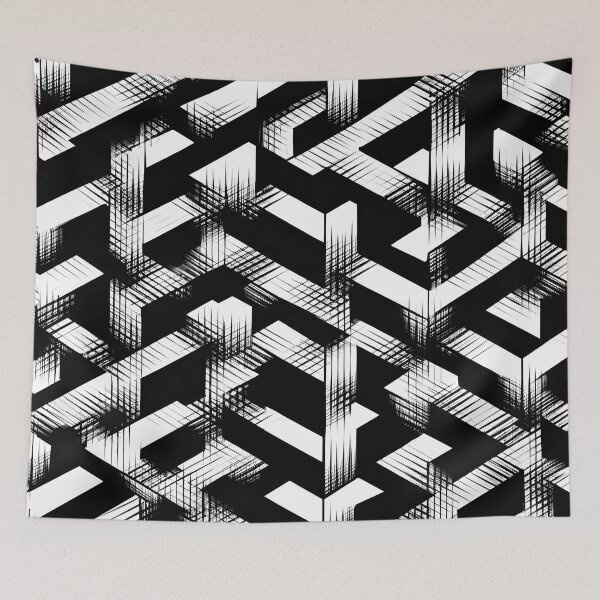 Item preview, Abstract Geometric Maze Pattern designed and sold by MegaNovaArt.