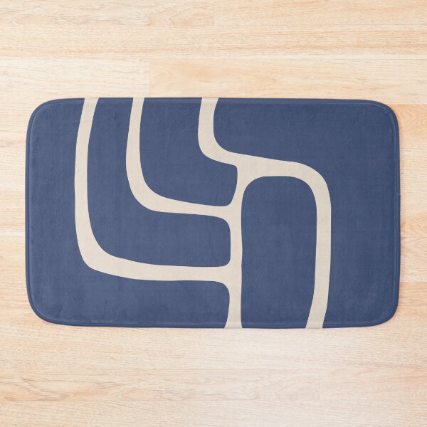 Item preview, Navy Blue Modern Abstract Shapes Art designed and sold by NicoleYoungStudio.