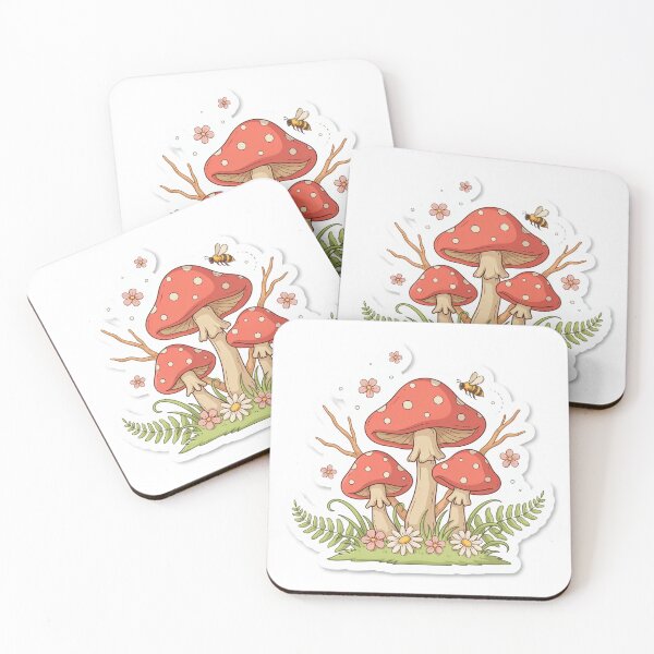 Item preview, Aesthetic Mushroom Sticker – Cute Cottagecore Botanical Decal designed and sold by medel12.