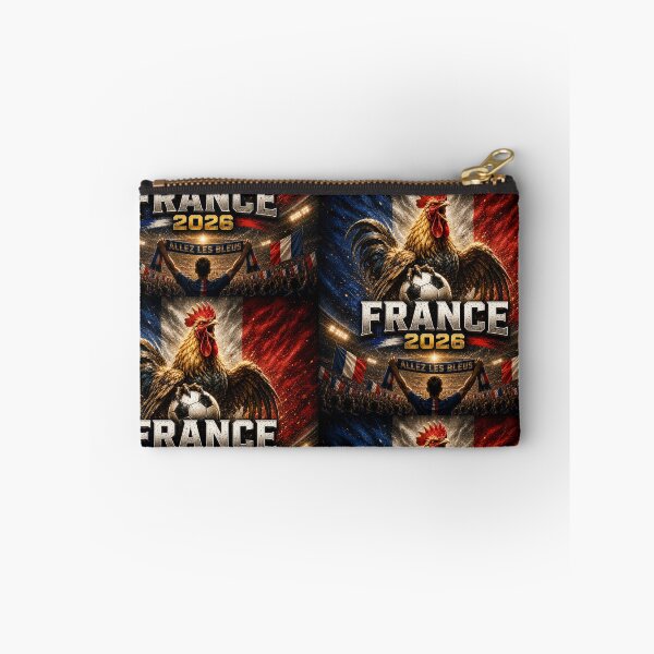 Aperçu de l'œuvre Coq de France Football 2026 | Art de supporter de football français | Le Coq Pride Design inspiré du football international créée et vendue par Winetastic-Art.