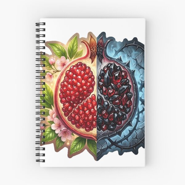 Item preview, Persephone’s Dual Pomegranate: Spring & Underworld | Mythological Symbolism Sticker | Gothic Botanical Art designed and sold by Thaliandra.
