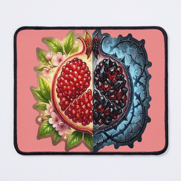 Item preview, Persephone’s Dual Pomegranate: Spring & Underworld | Mythological Symbolism Sticker | Gothic Botanical Art designed and sold by Thaliandra.