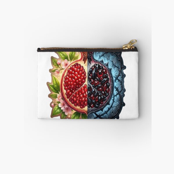 Item preview, Persephone’s Dual Pomegranate: Spring & Underworld | Mythological Symbolism Sticker | Gothic Botanical Art designed and sold by Thaliandra.