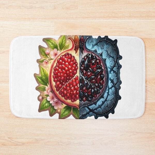 Item preview, Persephone’s Dual Pomegranate: Spring & Underworld | Mythological Symbolism Sticker | Gothic Botanical Art designed and sold by Thaliandra.
