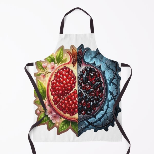 Item preview, Persephone’s Dual Pomegranate: Spring & Underworld | Mythological Symbolism Sticker | Gothic Botanical Art designed and sold by Thaliandra.