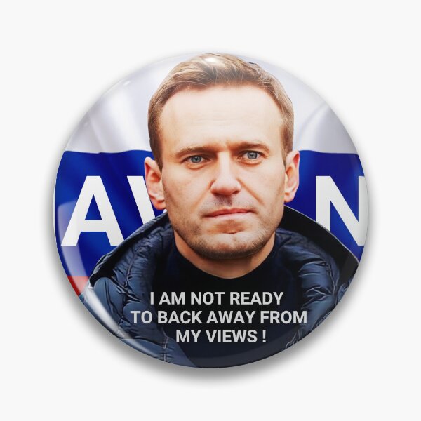 Item preview, Alexei Navalny Quote - I Am Not Ready To Back Away designed and sold by sam0471.