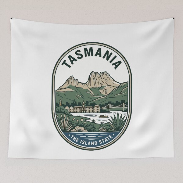 Item preview, Vintage Tasmania Island State Travel Badge designed and sold by k3rstman1.