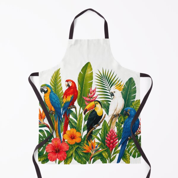 Item preview, Tropical Birds Illustration | Island Wildlife Watercolor Art designed and sold by Islabonita..