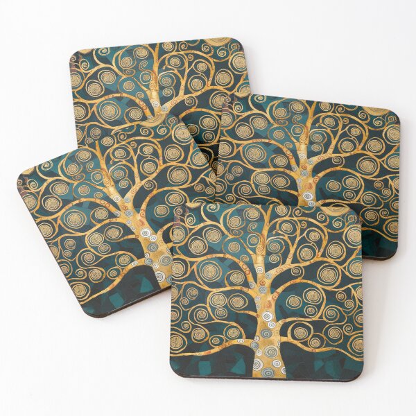 Item preview, Klimt Tree of Life Art Nouveau, Gold Spiral Print designed and sold by LatentGoods.