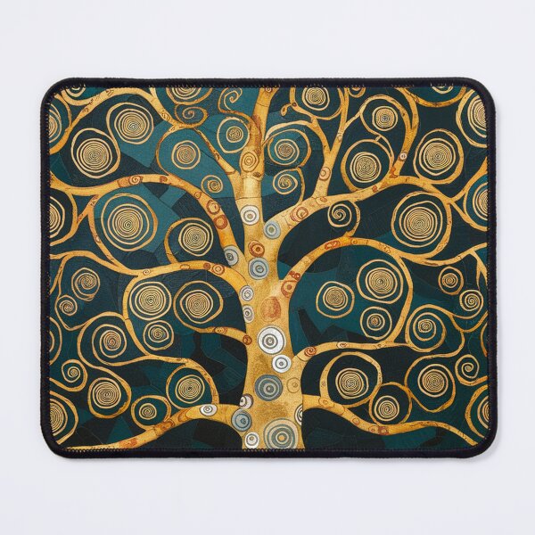 Item preview, Klimt Tree of Life Art Nouveau, Gold Spiral Print designed and sold by LatentGoods.