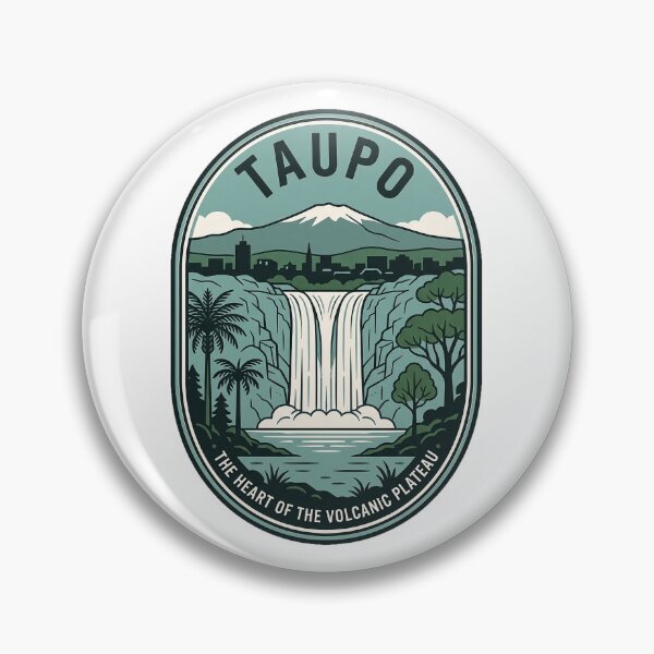Item preview, Taupo New Zealand Huka Falls Vintage Volcanic Landscape designed and sold by k3rstman1.