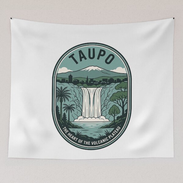 Item preview, Taupo New Zealand Huka Falls Vintage Volcanic Landscape designed and sold by k3rstman1.