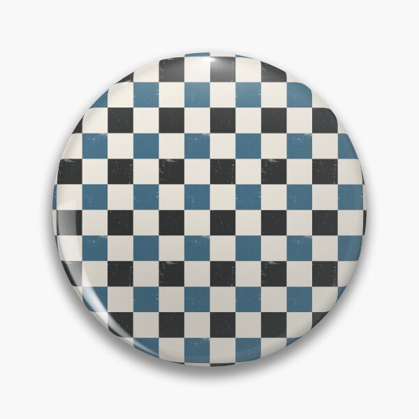 Item preview, Retro Checker Pattern | Blue Black Cream Vintage Seamless designed and sold by Dino-Lune.