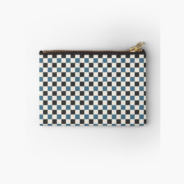 Item preview, Retro Checker Pattern | Blue Black Cream Vintage Seamless designed and sold by Dino-Lune.