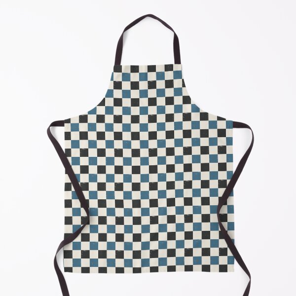 Item preview, Retro Checker Pattern | Blue Black Cream Vintage Seamless designed and sold by Dino-Lune.