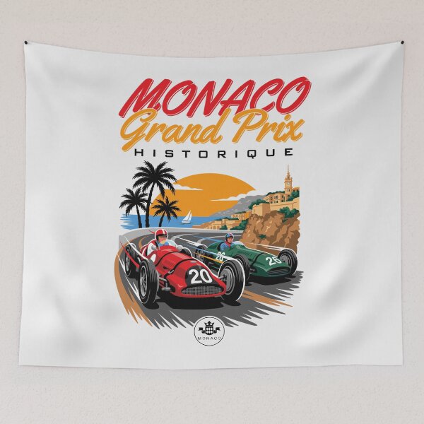 Item preview, Vintage Monaco Classic Riviera Racing Poster Design designed and sold by paulo silveira.