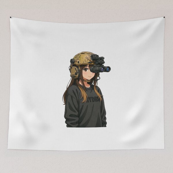 Item preview, Tactical NVG Girl - Night Operations Aesthetic designed and sold by RAWLIFEGRAPHIC.