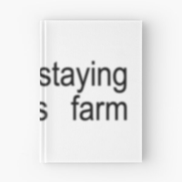 Item preview, I'm not staying on this farm BRAT font sticker designed and sold by lolalacavaaa.