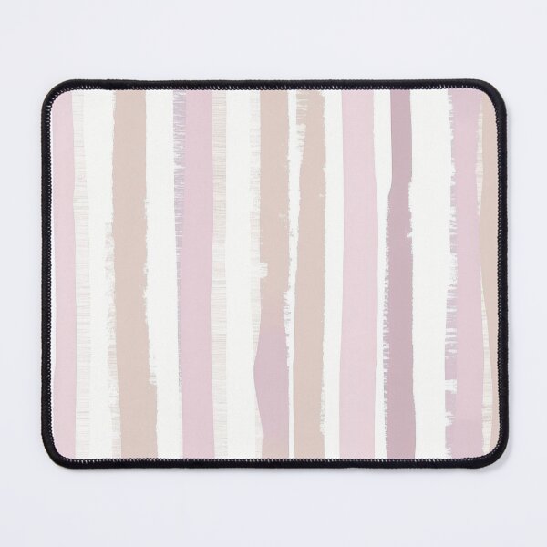 Artikelvorschau, Soft Blush Nursery Brush Stripes entworfen und verkauft von MegaNovaArt.