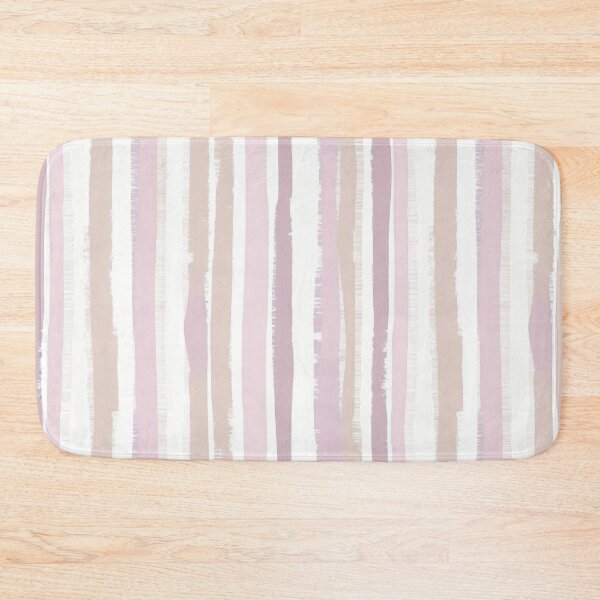 Item preview, Soft Blush Nursery Brush Stripes designed and sold by MegaNovaArt.