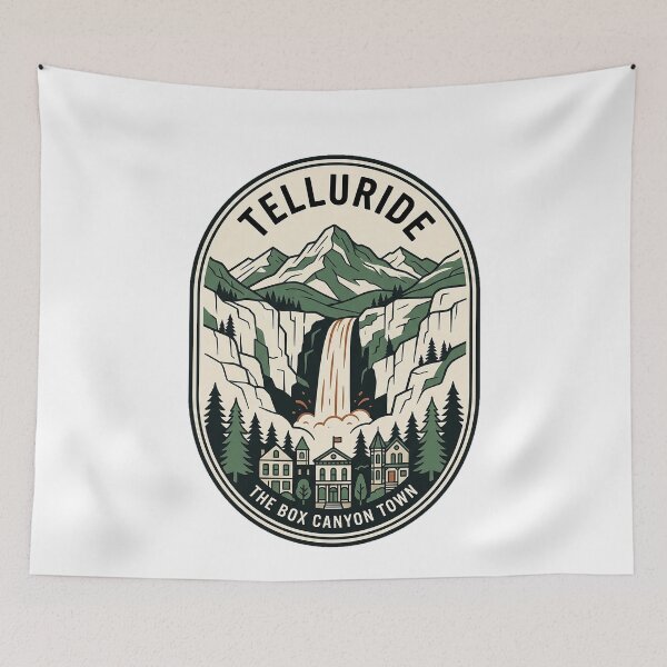 Item preview, Vintage Telluride Colorado Box Canyon Mountain Waterfall designed and sold by k3rstman1.