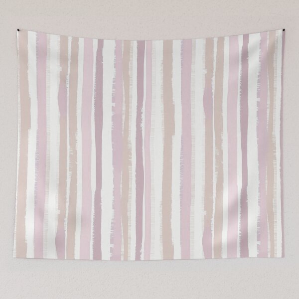 Item preview, Soft Blush Nursery Brush Stripes designed and sold by MegaNovaArt.