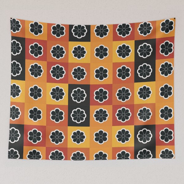 Item preview,  Daisies on orange designed and sold by uunaa.