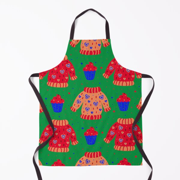 Item preview, Christmas Red Sweater Pattern On Holiday Green designed and sold by DEC02.