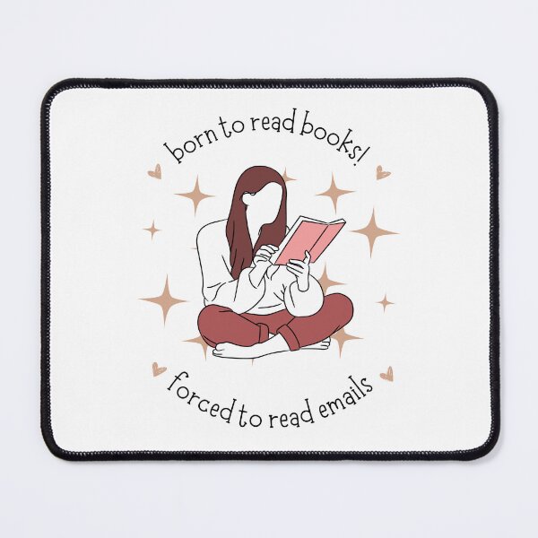 Item preview, Born to Read Books Forced to Read Emails Funny Book Lover Design designed and sold by AestHenni17.