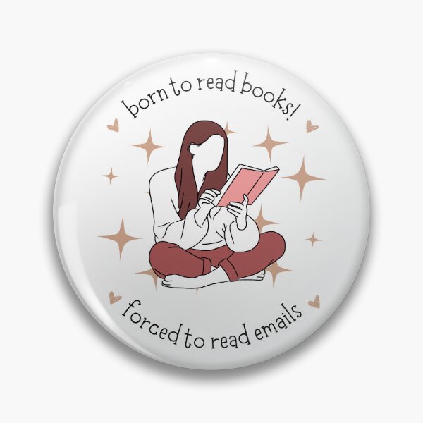 Item preview, Born to Read Books Forced to Read Emails Funny Book Lover Design designed and sold by AestHenni17.