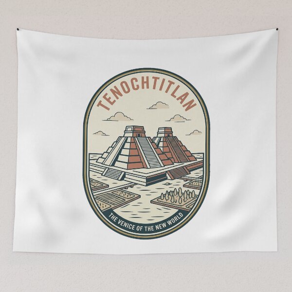 Item preview, Vintage Tenochtitlan Aztec Templo Mayor Travel Badge designed and sold by k3rstman1.