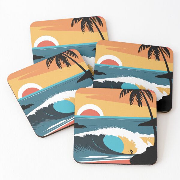 Item preview, Retro California Surf, Vintage WPA Art Print, Mid-Century Modern Decor Gift designed and sold by LatentGoods.
