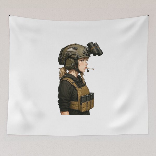 Item preview, Tactical NVG Girl - Night Operations Aesthetic designed and sold by RAWLIFEGRAPHIC.