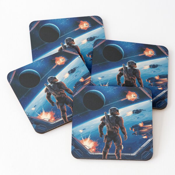 Item preview, Last Stand at the Orbital, Space Marine Sci-Fi, Gift designed and sold by LatentGoods.