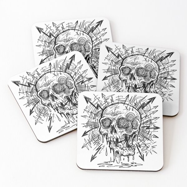 Item preview, Melting Skull Sketch designed and sold by Kuriofy.