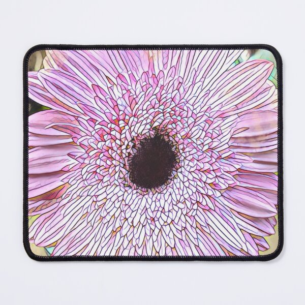 Item preview, Abstract Impressionist Pink Gerbera Daisy Pastel Digital Art designed and sold by BalkanBloom.
