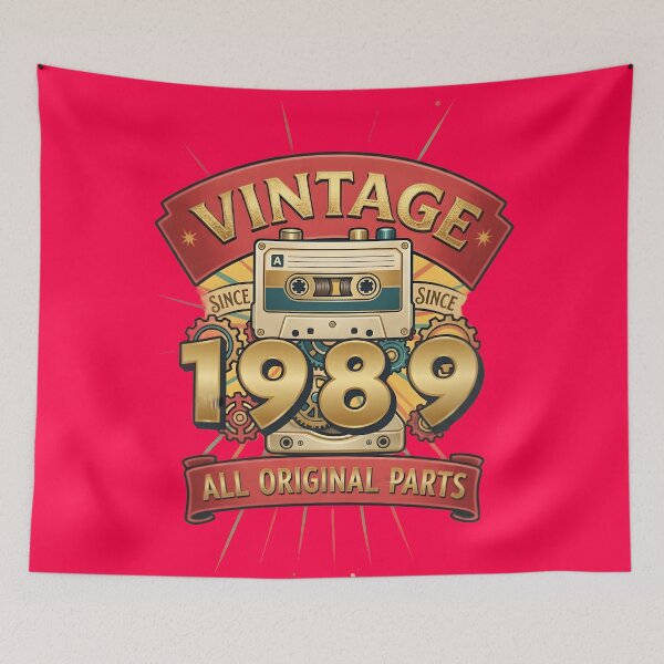 Item preview, Vintage 1989 All Original Parts Retro Cassette Design designed and sold by L&L.