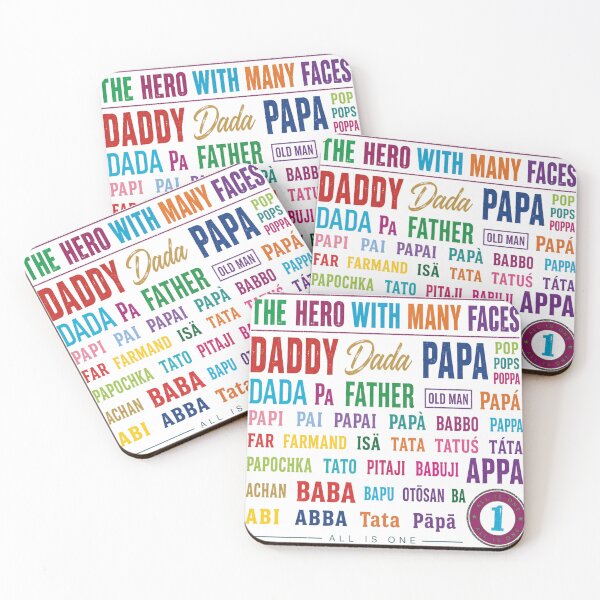Item preview, Dad- Hero with Many Faces - Fathers Day - Dad, Papa, Appa, Pops, Old man, Hero designed and sold by 111Infiniteone.