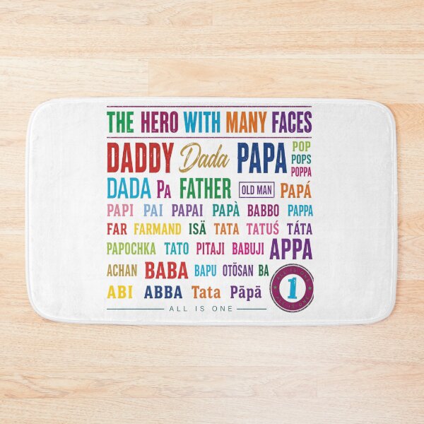 Item preview, Papá: héroe con muchas caras - Día del Padre - Papá, Papa, Appa, Pops, anciano, héroe designed and sold by 111Infiniteone.