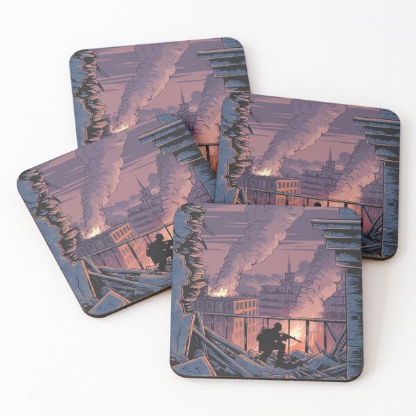 Item preview, Hold the Line, FPS Game Art Print, Military Warfare Wall Decor designed and sold by LatentGoods.