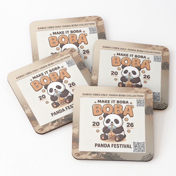 Item preview, Boba / Bubble Tea, Cute Kawaii Culture, and Panda Lovers designed and sold by WhyWait Studio Gifts.