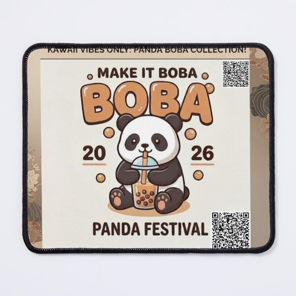 Item preview, Boba / Bubble Tea, Cute Kawaii Culture, and Panda Lovers designed and sold by WhyWait Studio Gifts.