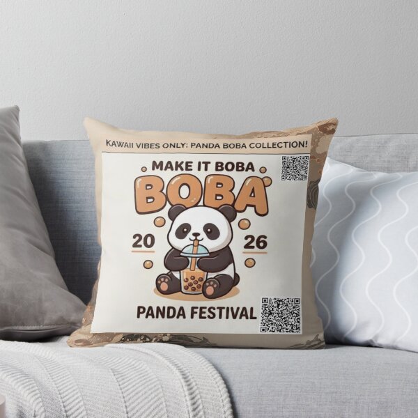 Item preview, Boba / Bubble Tea, Cute Kawaii Culture, and Panda Lovers designed and sold by WhyWait Studio Gifts.