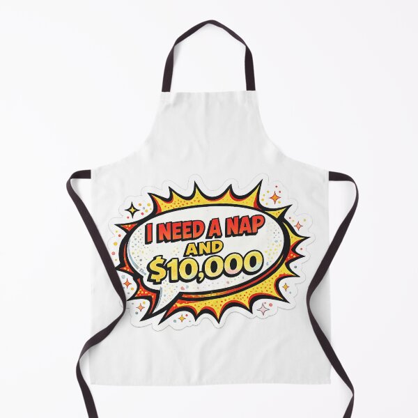 Item preview, I Need A Nap And $10000 — Funny Comic Pop Art Sarcastic Humor designed and sold by HobsS.