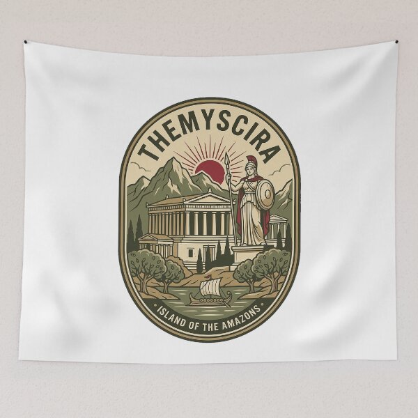 Item preview, Vintage Themyscira Island of the Amazons Greek Mythology designed and sold by k3rstman1.