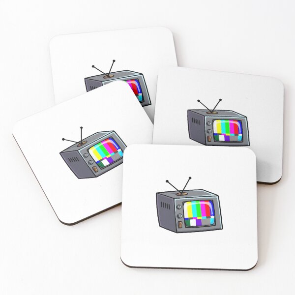Item preview, Retro Static TV Test Pattern Cartoon Illustration designed and sold by rarekicksnyc.